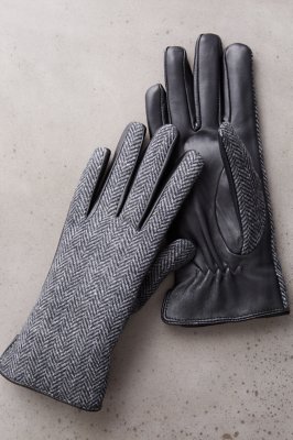 women's wool gloves leather palms