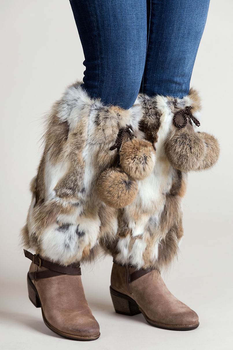 Spanish Rabbit Fur Boot Toppers
