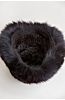 Knitted Danish Mink Fur Cossack Beanie Hat with Finnish Fox Fur Trim