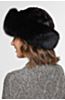Sheared Mink Fur Cossack Hat with Fox Fur Trim