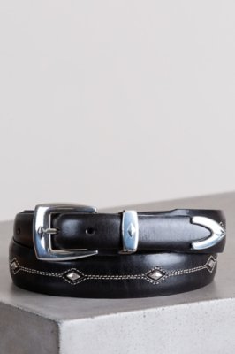 Denver Diamond Leather Belt Overland