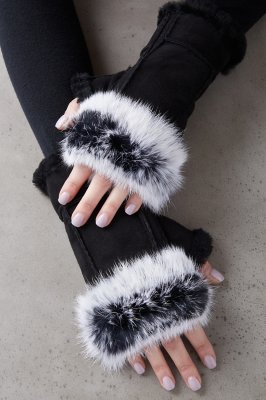 Women’s Lily Sheepskin Fingerless Gloves Overland