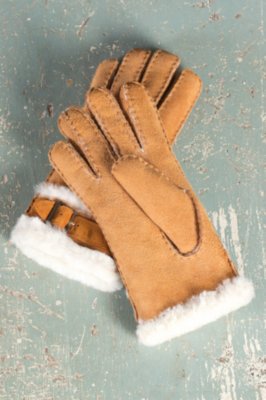 Women's Sheepskin Gloves with Buckle Overland