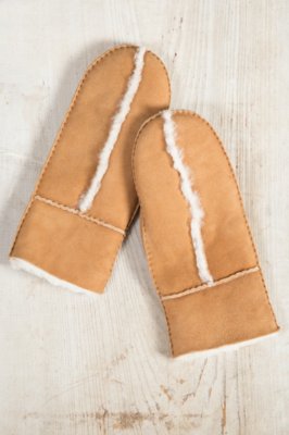 Women’s Spanish Merino Sheepskin Mittens Overland