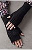 Knit Cashmere Fingerless Gloves  