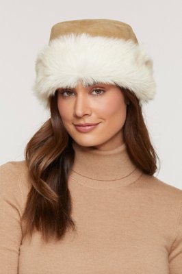 Spanish Shearling Sheepskin Cossack Hat with Toscana Trim Overland