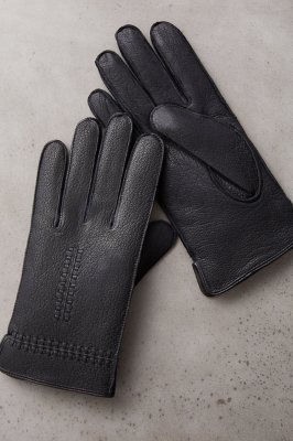 Men's Fraser CashmereLined Goatskin Leather Gloves Overland