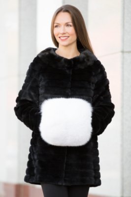 Canadian Fox Fur Hand Muff Overland