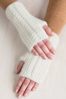 alpaca fingerless gloves knitting pattern