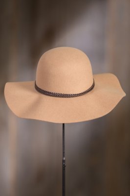 camel felt floppy hat