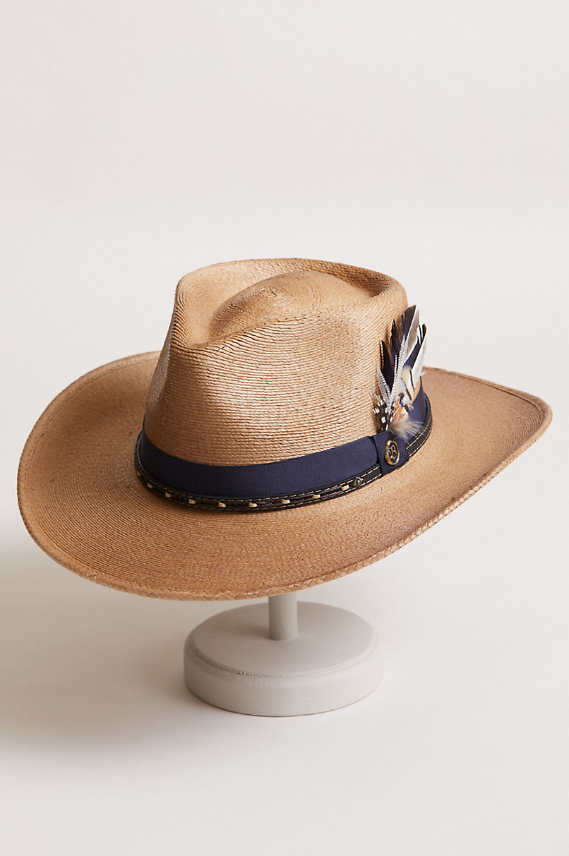 Folk Palm Fiber Western Hat