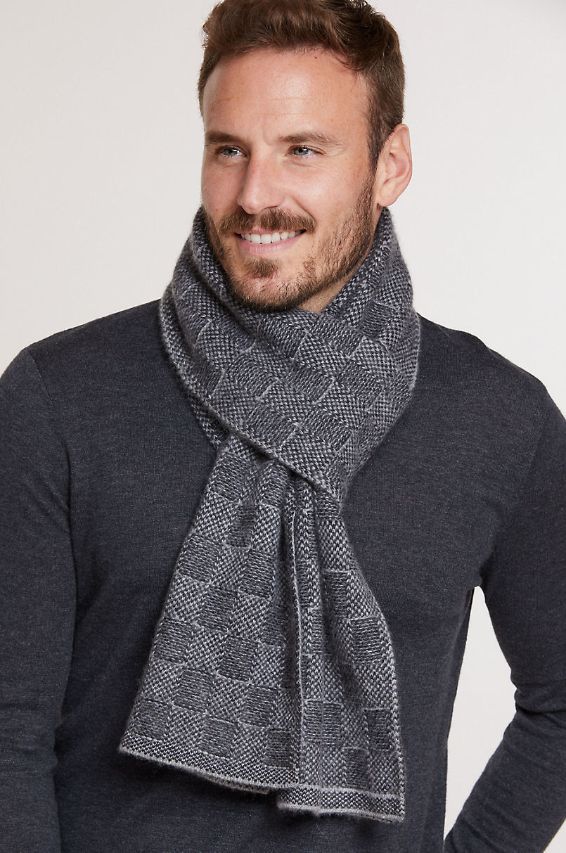 Tonal Knitted Cashmere Scarf | Overland