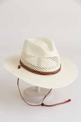 stetson men's airway vented panama straw hat