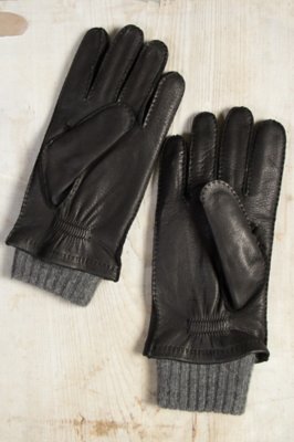 Men’s 2-in-1 Cashmere-Lined Deerskin Leather Gloves | Overland
