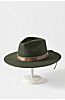 Expanse Wool Felt Outback Hat with Cowhide Band	