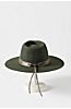 Expanse Wool Felt Outback Hat with Cowhide Band	