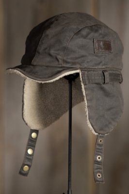 Weathered Cotton Aviator Cap Overland