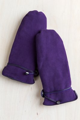 Women's Ali WoolLined Deerskin Suede Leather Mittens with Finger Liners Overland