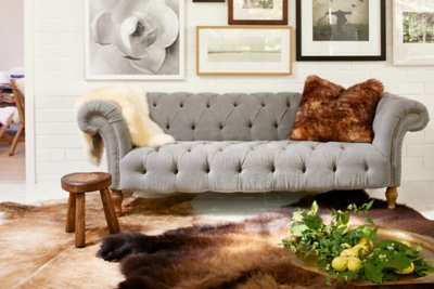 Buffalo Hide Area Rug Overland