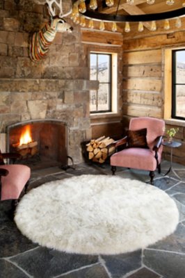 6' Round Premium Australian Sheepskin Area Rug | Overland