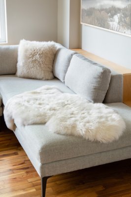 Genuine sheepskin rug
