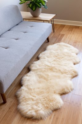 2Pelt (2' x 6') Premium Australian Sheepskin Runner Rug Overland