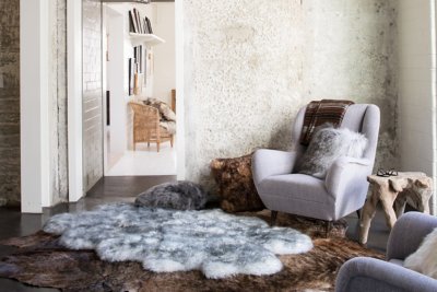 4Pelt (4' x 6') Premium Australian Sheepskin Area Rug Overland