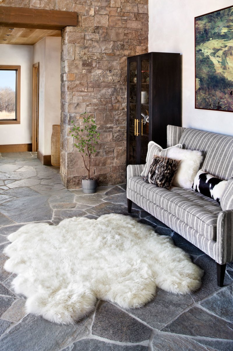 Australian 100% Sheepskin Genuine Lambskin Sofa Cushion Fur Mats Area Rug Carpet 