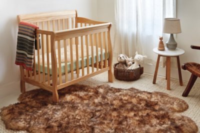 Long Wool Sheepskin Baby Rug Overland