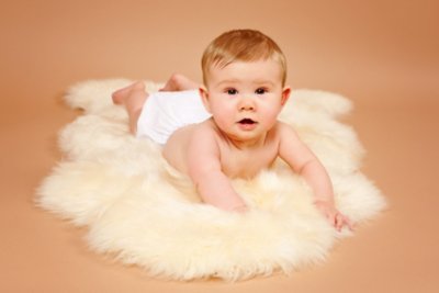 Long Wool Sheepskin Baby Rug Overland