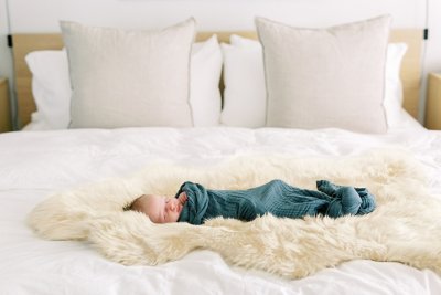 Long Wool Sheepskin Baby Rug Overland