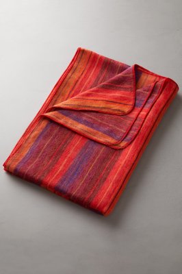 Striped Alpaca WoolBlend Throw Blanket Overland