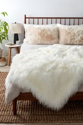 Polar Dreams Tibetan Lamb Throw Blanket Overland