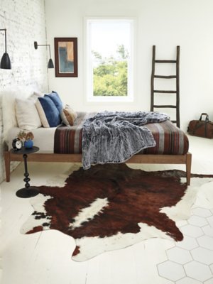 Tri Color Exotic Cowhide Rugs Overland