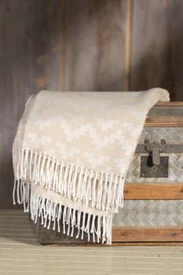 Tumi Fringed Peruvian Alpaca Wool Throw Overland