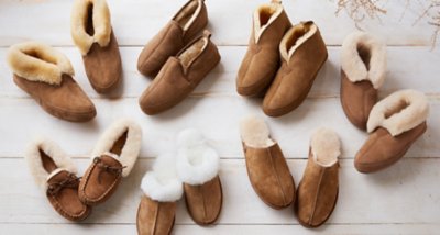 shearling wool slippers