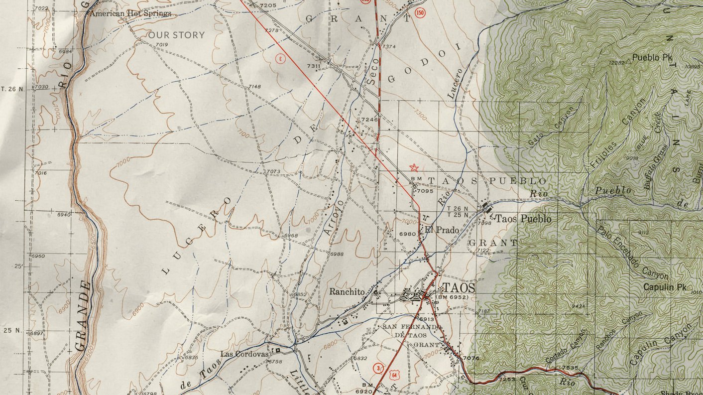 Map of Taos